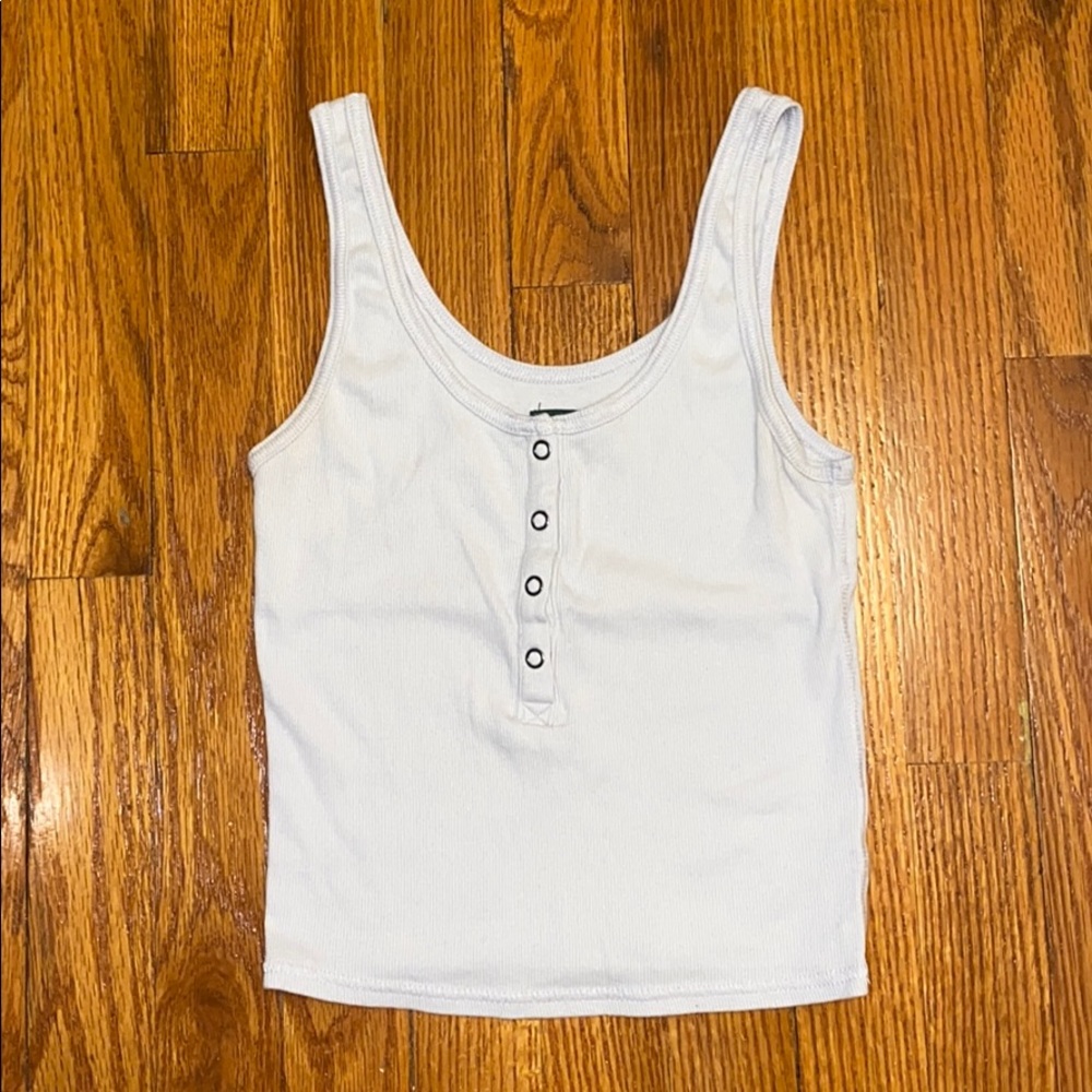 Lavender Button down Tank Top